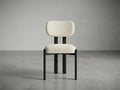 Lot de 2 Chaises Velours Hera Pieds Noirs - L50 x D55 x H84 cm - Vue de face