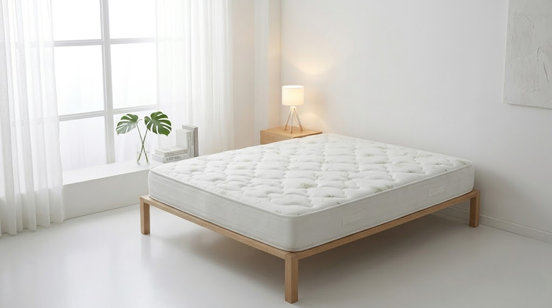 Matelas Daisy Aloe Vera – Mousse, Housse Aloe Vera, 140/160x200 cm - Vue d'ensemble
