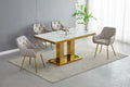 Table Repas Versus – MDF Effet Marbre, 160 cm - Vue d'ensemble