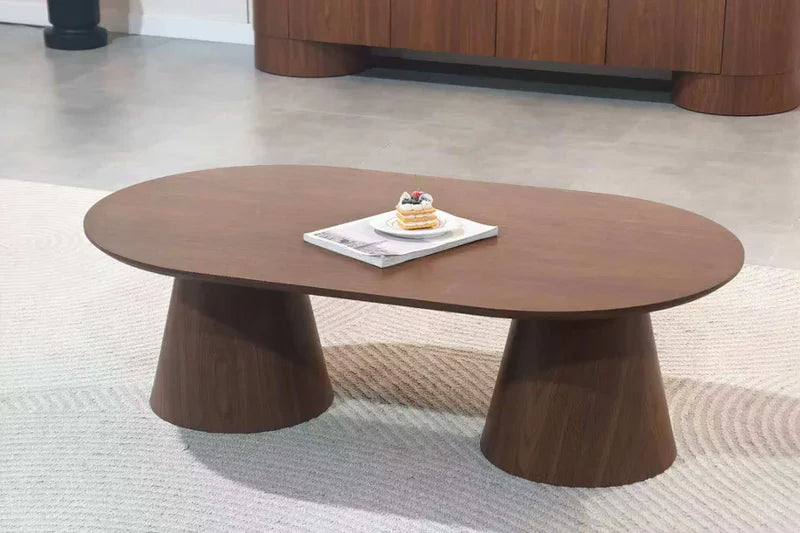 Table Basse Iconic – MDF, Design Minimaliste, 100 cm - Détail plateau