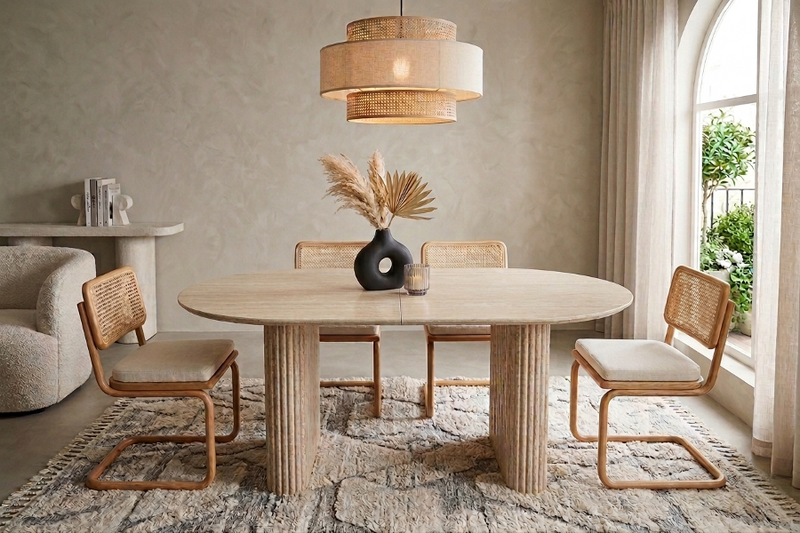 Table Repas Extensible Oslo – MDF, 160-200 cm - Vue d'ensemble