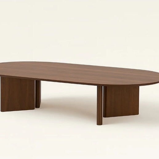Table Basse Ambre – Effet Noyer