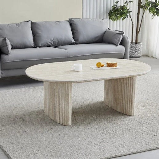 Table Basse Josephine – Effet Travertin