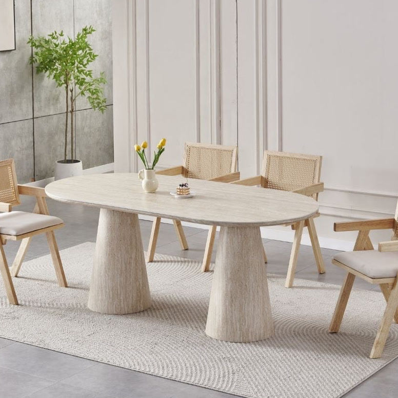 Table Repas Iconic – Effet Travertin
