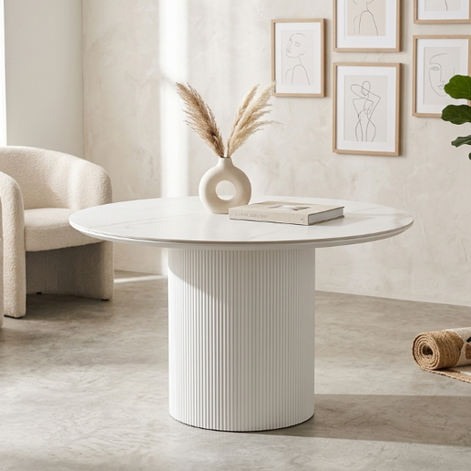 Table Repas Ronde Livia – Effet Noyer